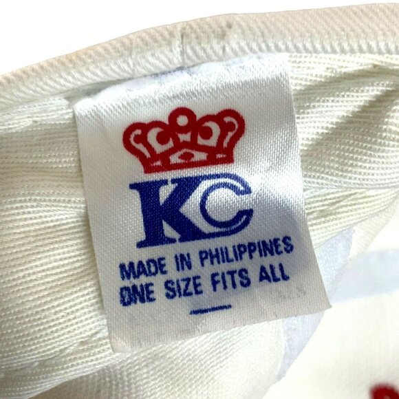 Kaminski Meats Chicago IL Embroidered Snapback Hat Pig Design White Red KC Caps - Picture 7 of 8